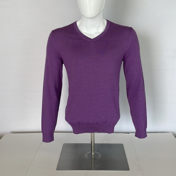 Hugo Boss Slim Fit Purple Sweater Size Large - Picture 2 of 14